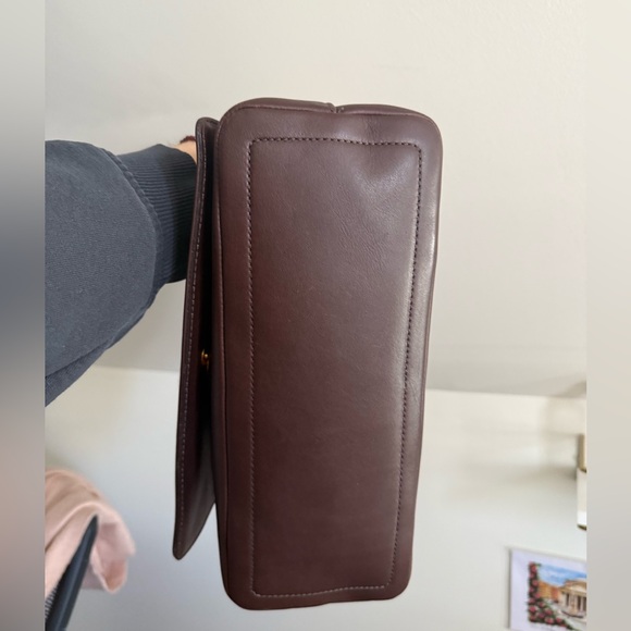 HOLD Coach Vintage Legacy West Shoulder Flap Bag 2001 Mahogany 9828 Costa Rica - Picture 13 of 16